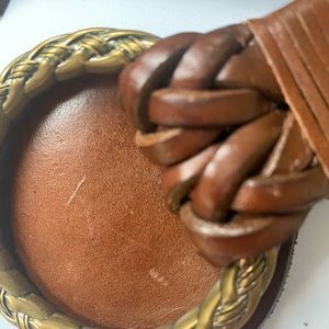 Lauren by Ralph Lauren brown braided belt large